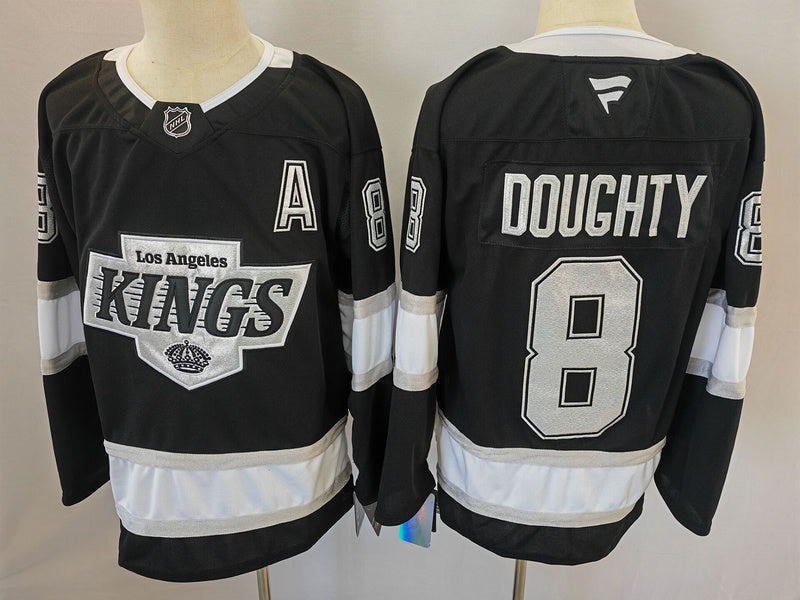Men's Los Aneles Kings Drew Doughty #8 Black Game jersey