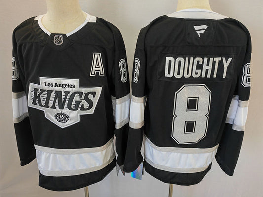 Men's Los Aneles Kings Drew Doughty #8 Black Game jersey
