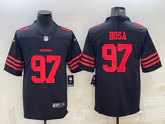 Men's San Francisco 49ers Nick Bosa #97 Black Player jersey