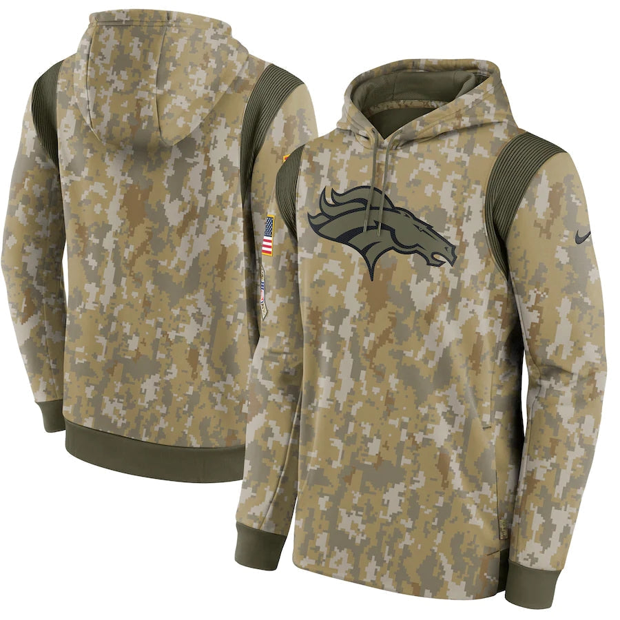 Men's Denver Broncos NFL 2021 Salute to Service Hoodie1 Camouflage
