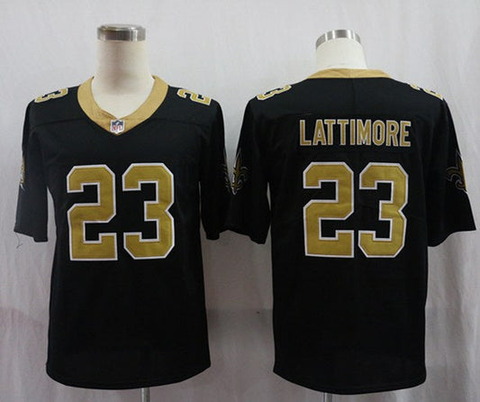 Men's New Orleans Saints Marshon Lattimore #23 Black Game jersey