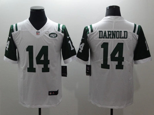Men's New York Jets Sam Darnold #14 White Game Player jersey