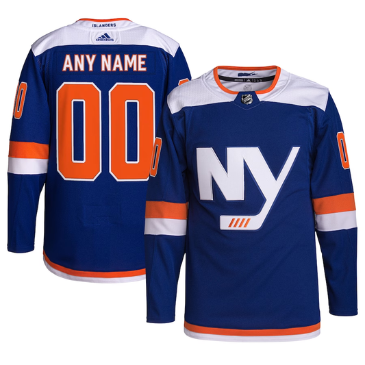 Men's New York Islanders Royal Alternate Pro Primegreen Custom jersey