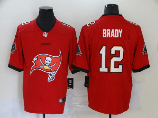 Men's Tampa Bay Buccaneers Tom Brady #12 Red Alternate Game jersey
