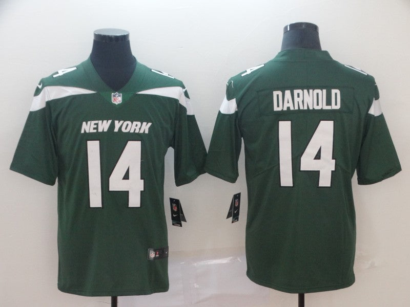 Men's New York Jets Sam Darnold #14 Green Game Player jersey