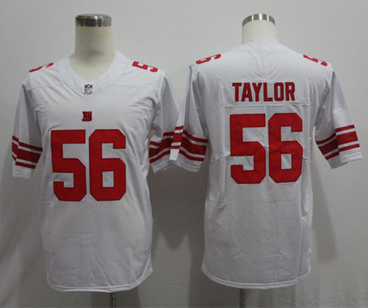 Men's New York Giants Lawrence Taylor #56 White Fashion Game jersey