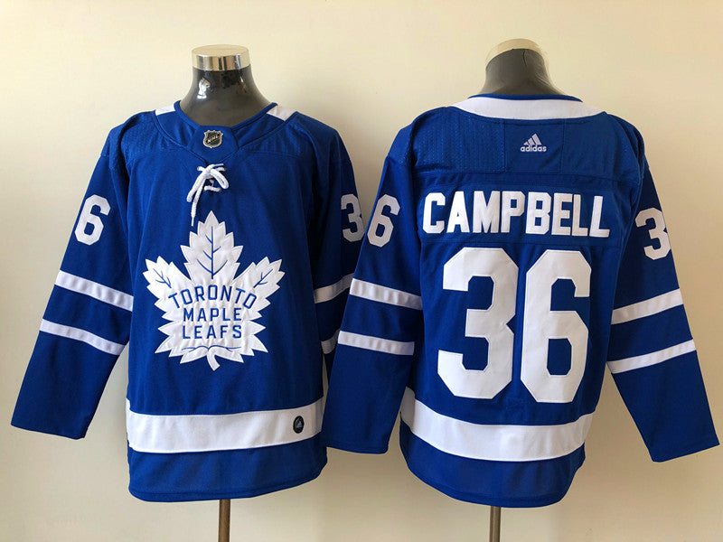 Men's Toronto Maple Leafs Jack Campbell #36 Blue Player jersey
