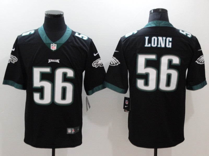 Men's Philadelphia Eagles Chris Long #56 Black Game jersey