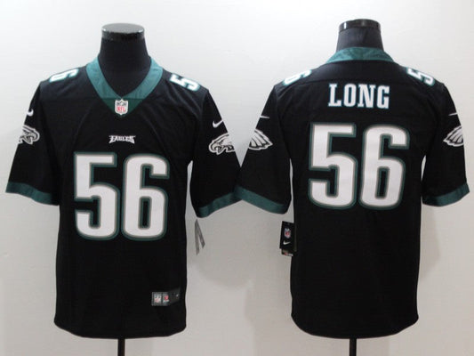Men's Philadelphia Eagles Chris Long #56 Black Game jersey