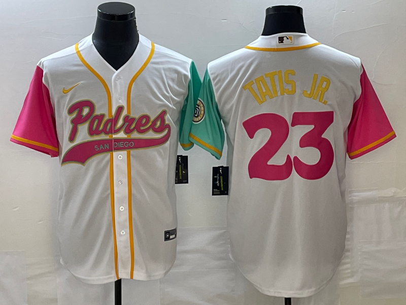 Men's San Diego Padres Fernando Tatis Jr. #23 White City Connect Replica Player jersey Joint Edition