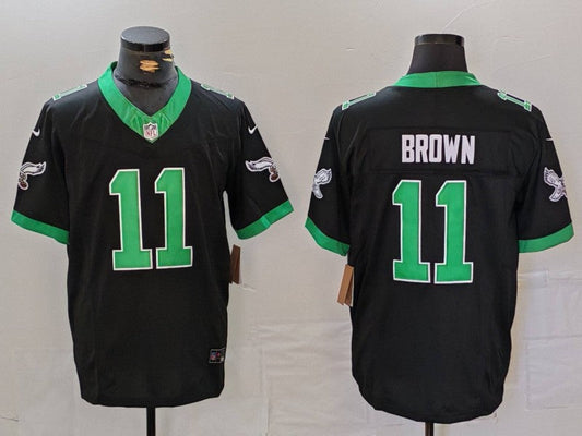 Men's Philadelphia Eagles A.J. Brown #11 Black Vapor F.U.S.E. Limited jersey