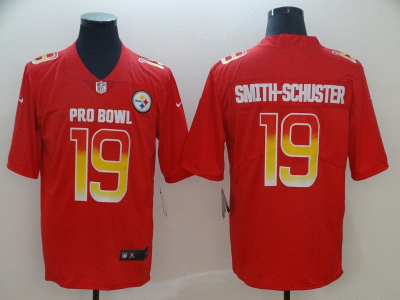 Men's Pittsburgh Steelers JuJu Smith-Schuster #19 Red Game jersey