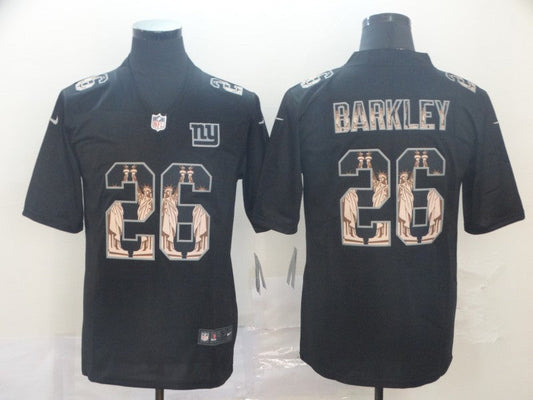 Men's New York Giants #26 Saquon Barkley Black Game jersey