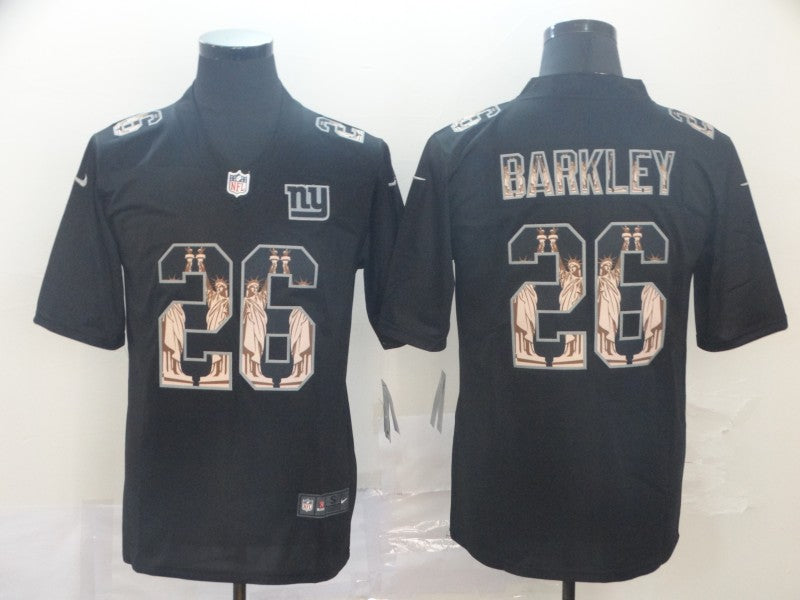 Men's New York Giants #26 Saquon Barkley Black Game jersey