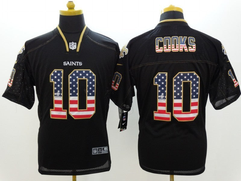 Men's New Orleans Saints Brandin Cooks #10 Black Player Game jersey
