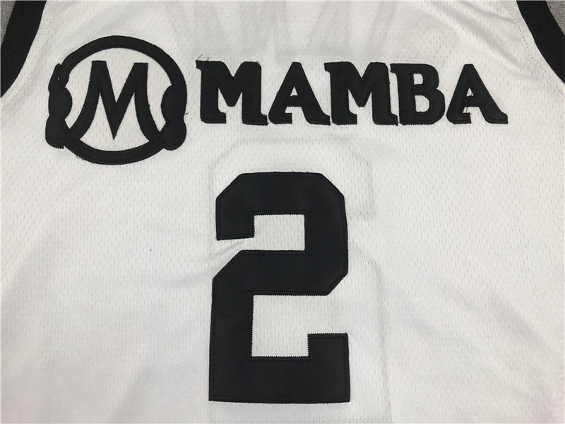 Men's Mamba Mambacitas Gigi Bryant Gianna #2 White Basketball Jersey