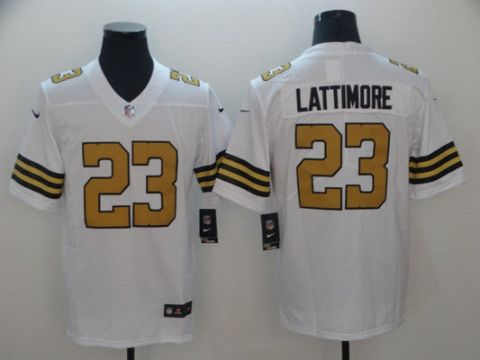 Men's New Orleans Saints Marshon Lattimore #23 White Player Game jersey