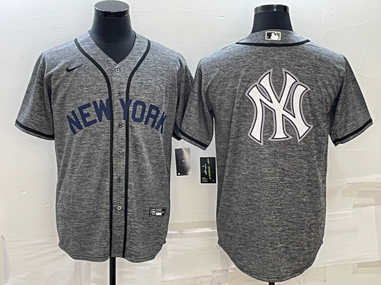 Men's New York Yankees Gray Authentic Player jersey