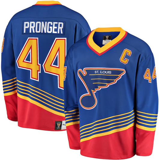 Men's St. Louis Blues Chris Pronger #44 Blue Breakaway Retired Player jersey