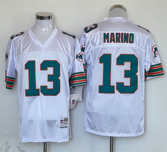 Men's Miami Dolphins Dan Marino Mitchell & Ness White Legacy Replica jersey