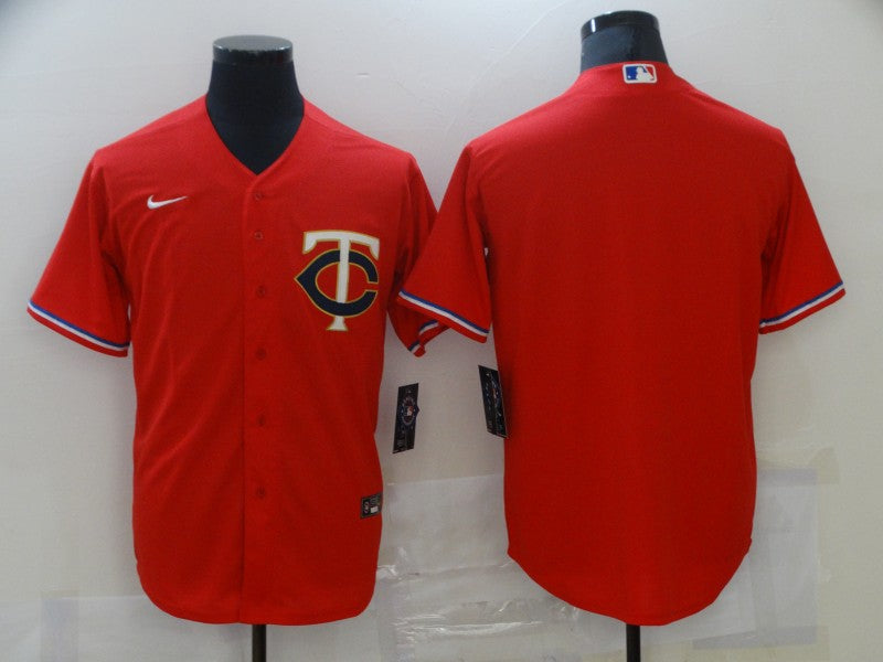 Men's Minnesota Twins Red Alternate Replica Team Blank jersey