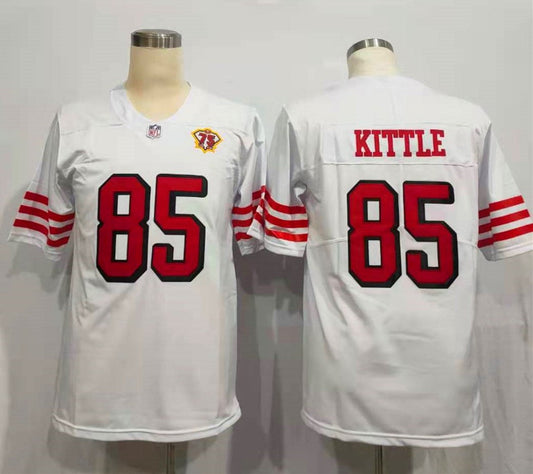 Men's San Francisco 49ers George Kittle 75th Anniversary Game Player jersey
