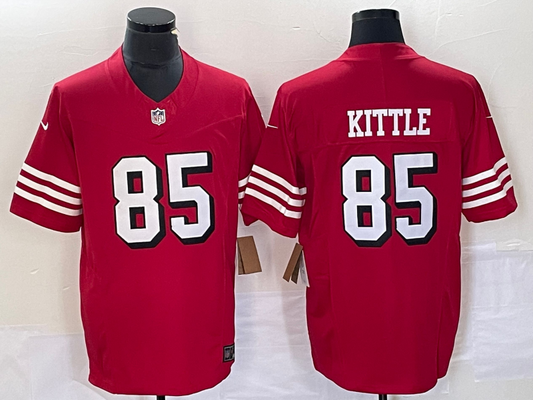 Men's San Francisco 49ers George Kittle #85 Red Vapor Limited jersey