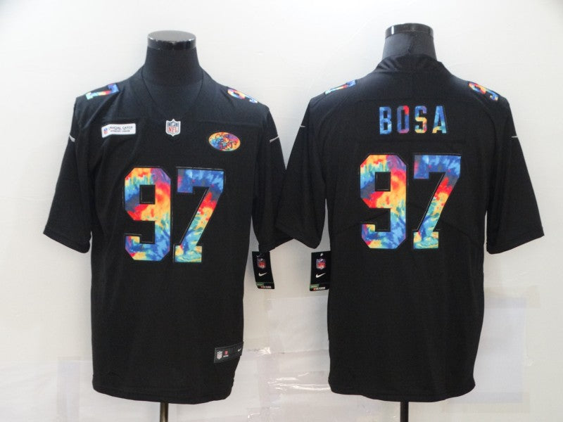 Men's San Francisco 49ers Nick Bosa #97 Black Player Game jersey