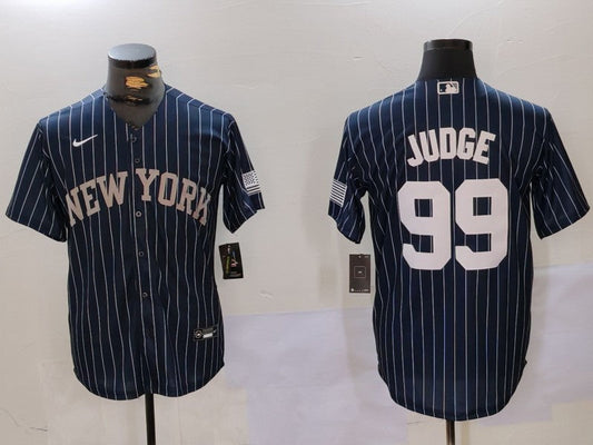 Men's New York Yankees Aaron Judge #99 Navy Player jersey