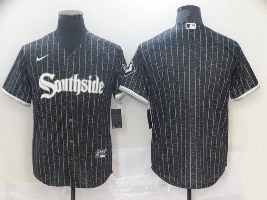 Men's Chicago White Sox Black City Connect Replica Blank jersey