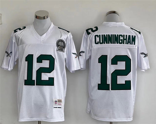 Men's Philadelphia Eagles Randall Cunningham Mitchell & Ness White Legacy Replica jersey
