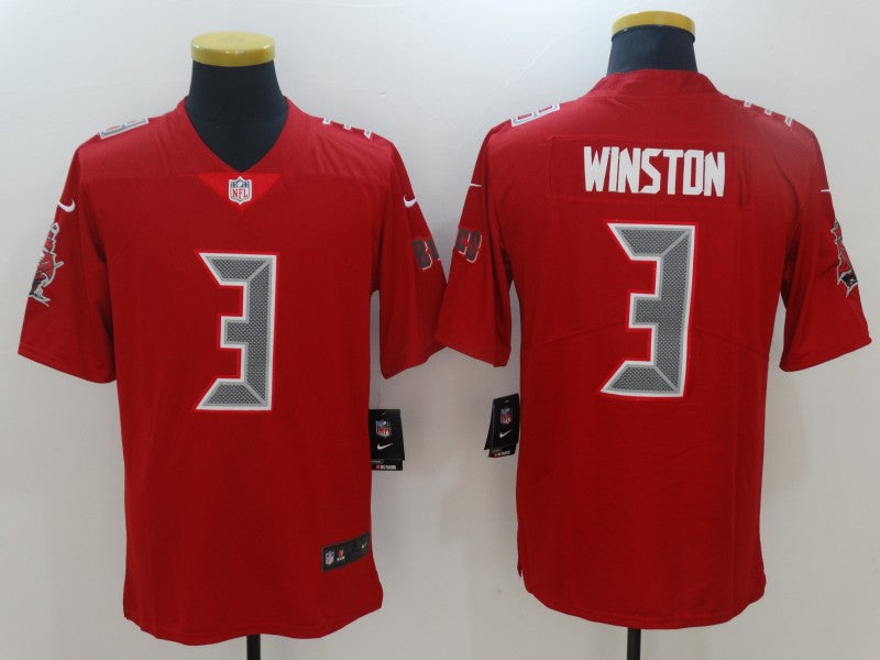 Men's Tampa Bay Buccaneers Jameis Winston #3 Red Game jersey