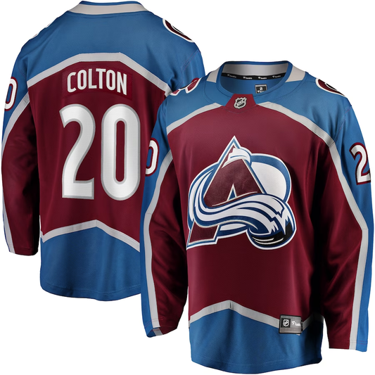 Men's Colorado Avalanche Ross Colton #20 Maroon Home Breakaway jersey