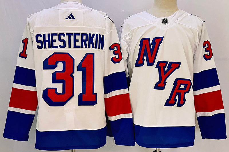 Men's New York Rangers Igor Shesterkin #31 White Player Game jersey