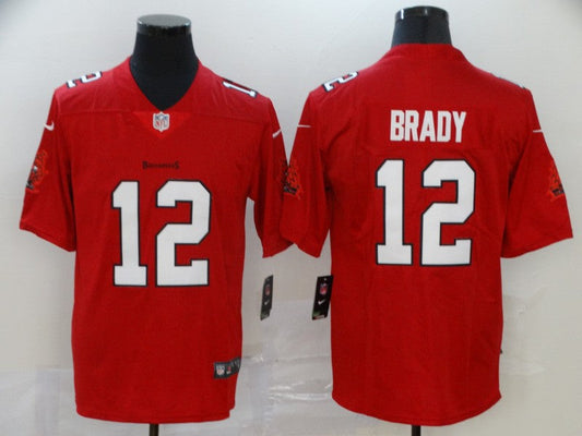 Men's Tampa Bay Buccaneers Tom Brady #12 Red Game Player jersey