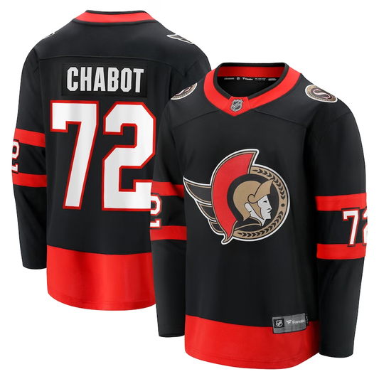 Men's Ottawa Senators Thomas Chabot #72 Black Player jersey