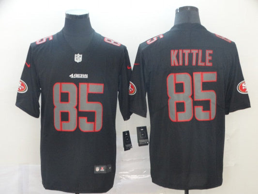 Men's San Francisco 49ers George Kittle #85 Black Alternate Game jersey