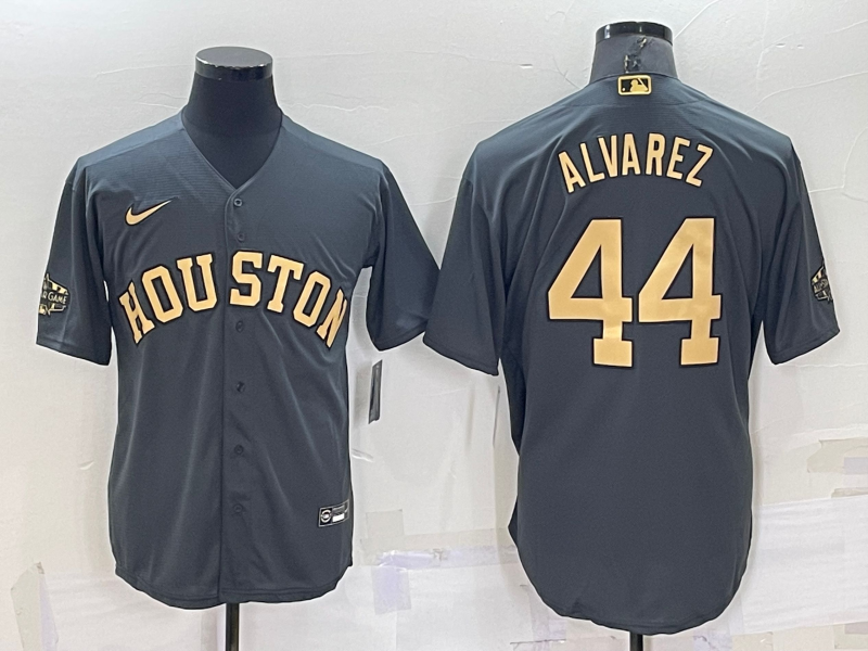 Men's Houston Astros Yordan Alvarez #44 Gray Replica Baseball jersey