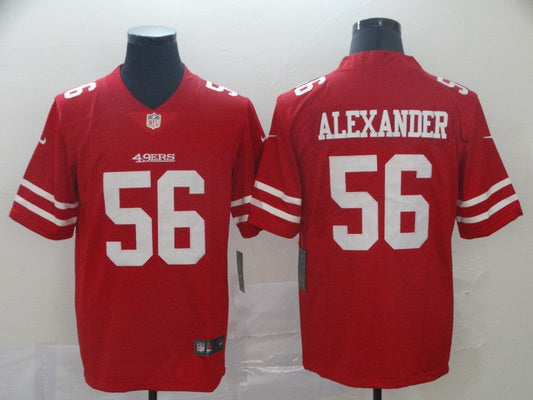 Men's San Francisco 49ers Kwon Alexander #56 Red Game jersey