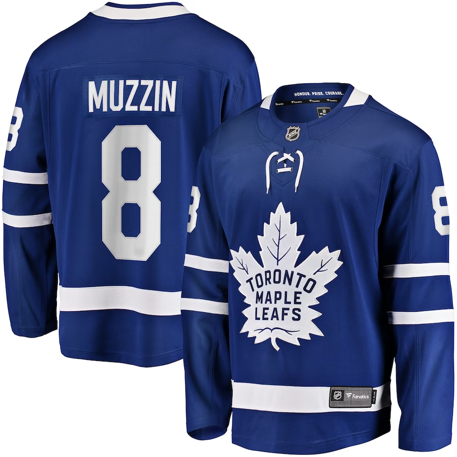 Men's Toronto Maple Leafs Jake Muzzin #8 Blue Player Game jersey