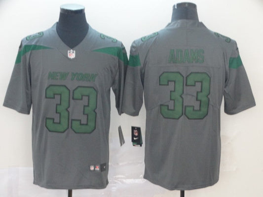 Men's New York Jets Jamal Adams #33 Gray Game jersey