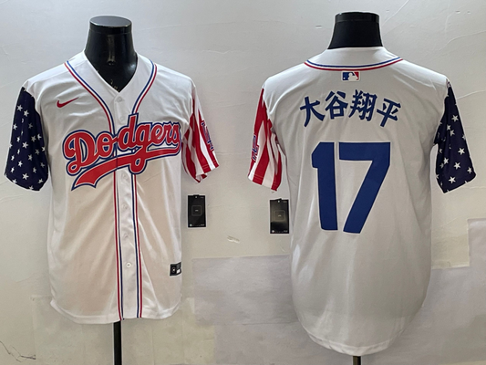 Men's Los Angeles Dodgers Shohei Ohtani White Replica Team jersey