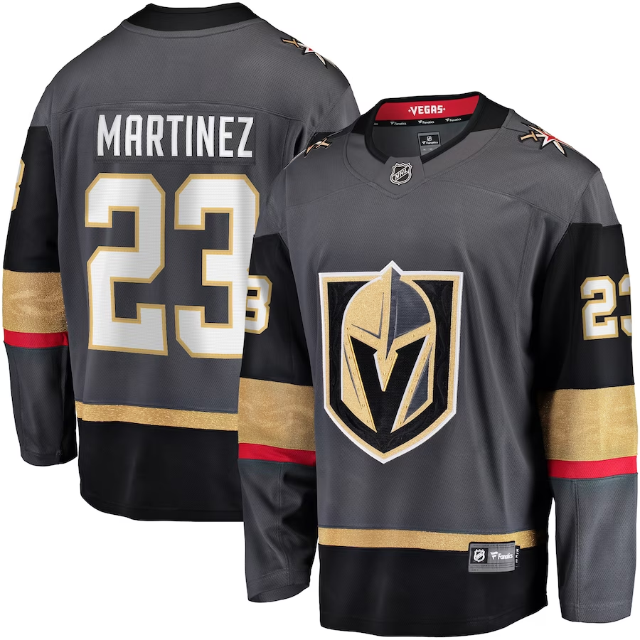 Men's Vegas Golden Knights Alec Martinez #23 Gray Breakaway Alternate Player jersey