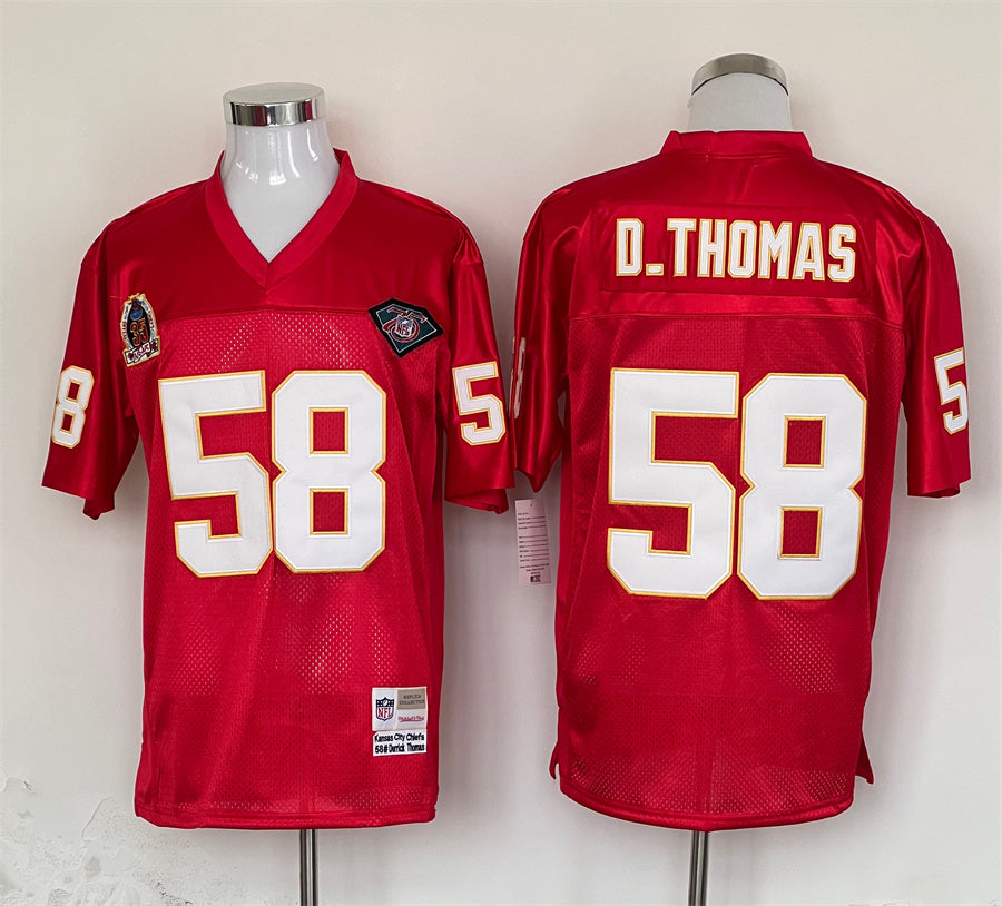 Men's Kansas City Chiefs Derrick Thomas Mitchell & Ness Red Legacy Replica jersey