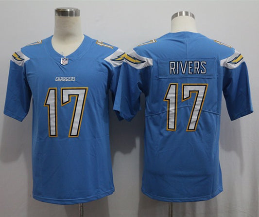 Men's Los Angeles Chargers Philip Rivers #17 Blue Game jersey