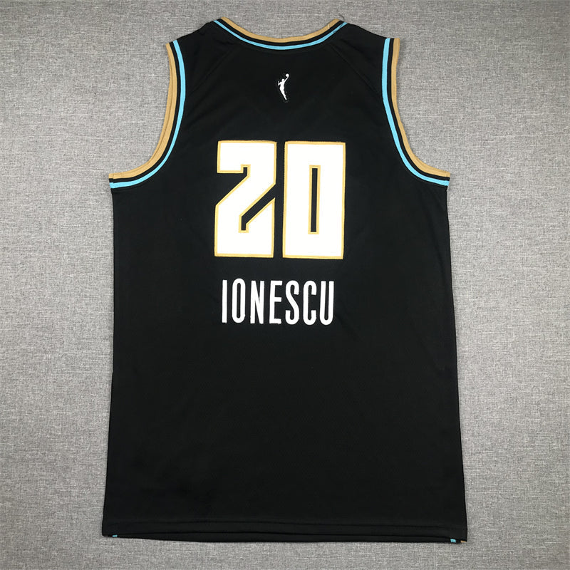 Men's New York Liberty Sabrina Ionescu #20 Black Basketball Jersey