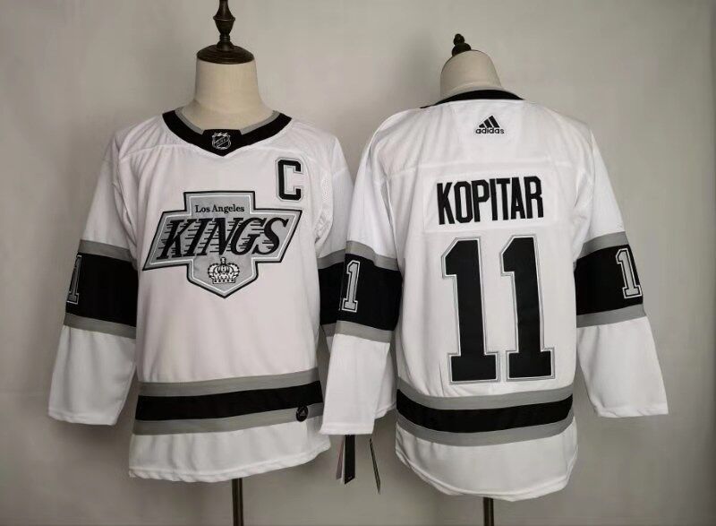 Men's Los Angeles Kings Anze Kopitar #11 White Breakaway Player jersey