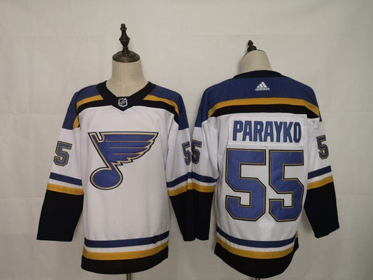 Men's St. Louis Blues Colton Parayko #55 White Breakaway Player jersey