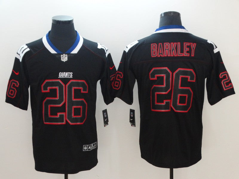 Men's New York Giants #26 Saquon Barkley Black Alternate Game jersey