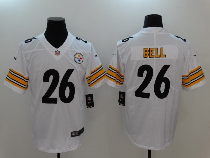 Men's Pittsburgh Steelers LeVeon Bell #26 White Game jersey